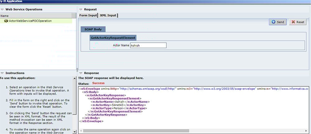 Testing webservice 1