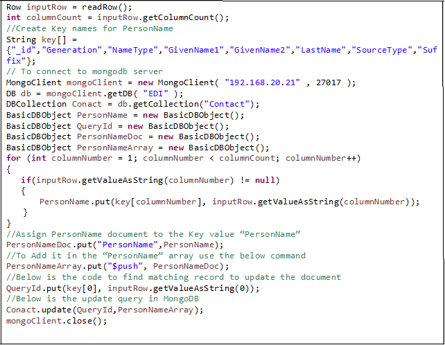 information for the respective _id’s